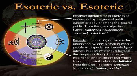 esoteric definition of knowledge